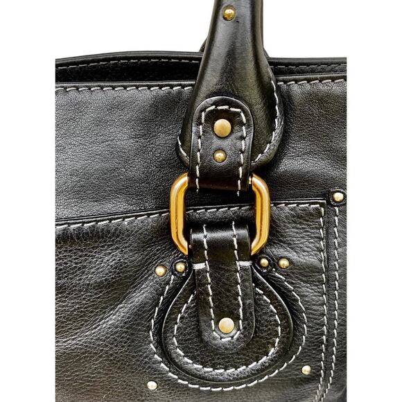 Authentic Chloe Paddington Tote Bag Black Leather - Picture 2 of 15